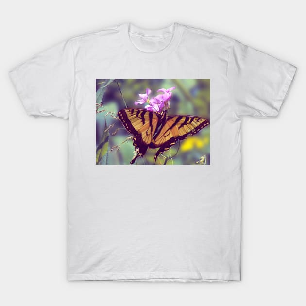 Yellow Swallow Tail Butterfly T-Shirt by saradaboru